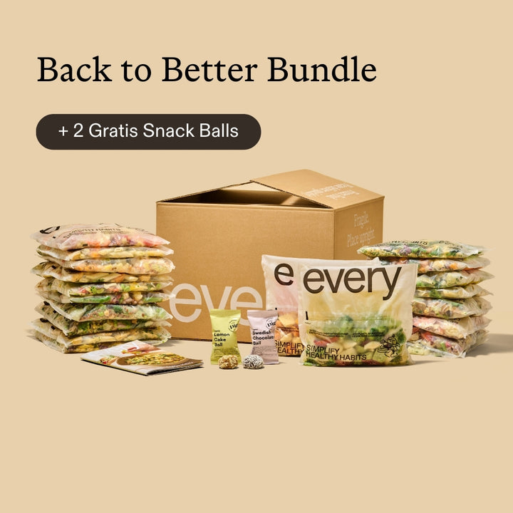 Back to Better Bundle - 20 Gerichte + 2 Snack Balls