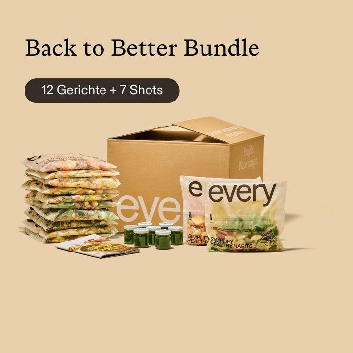Back to Better Bundle - 12 Gerichte + 7 Shots