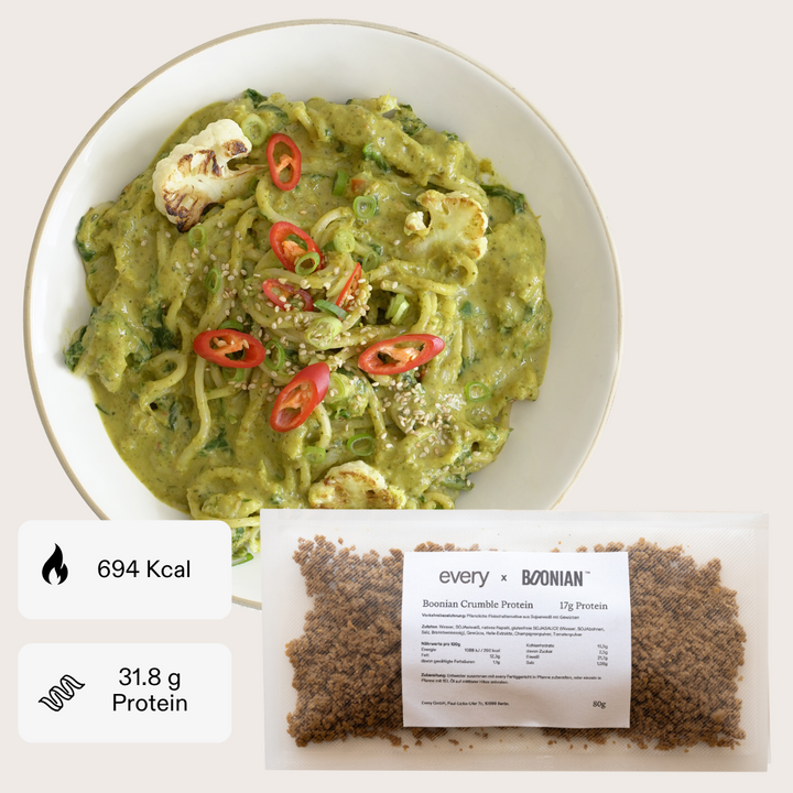 Green Curry Noodles (High Protein)